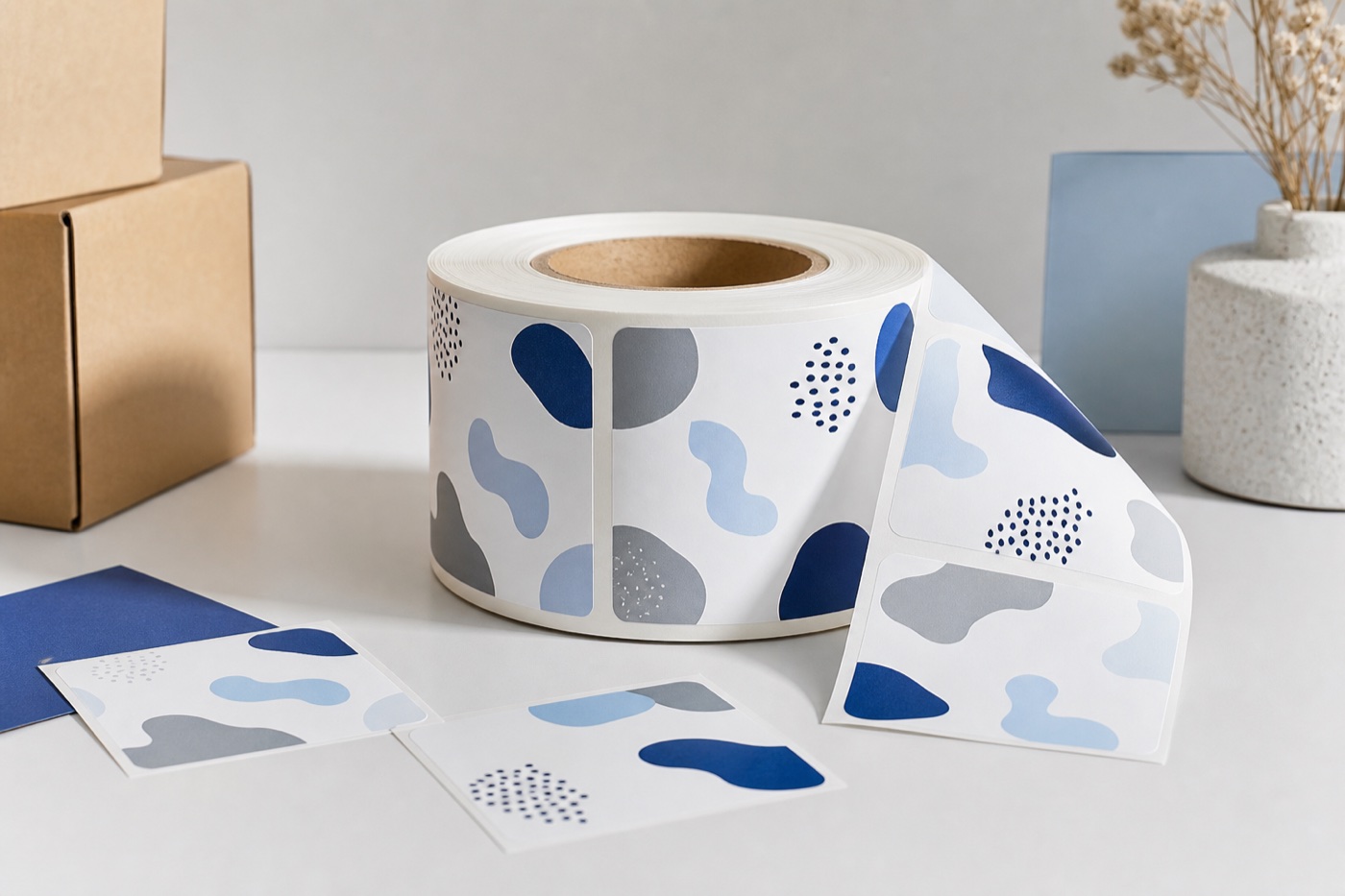 Etiketter med eget tryck för produkt, emballage och butik från Tryckeri Göteborg